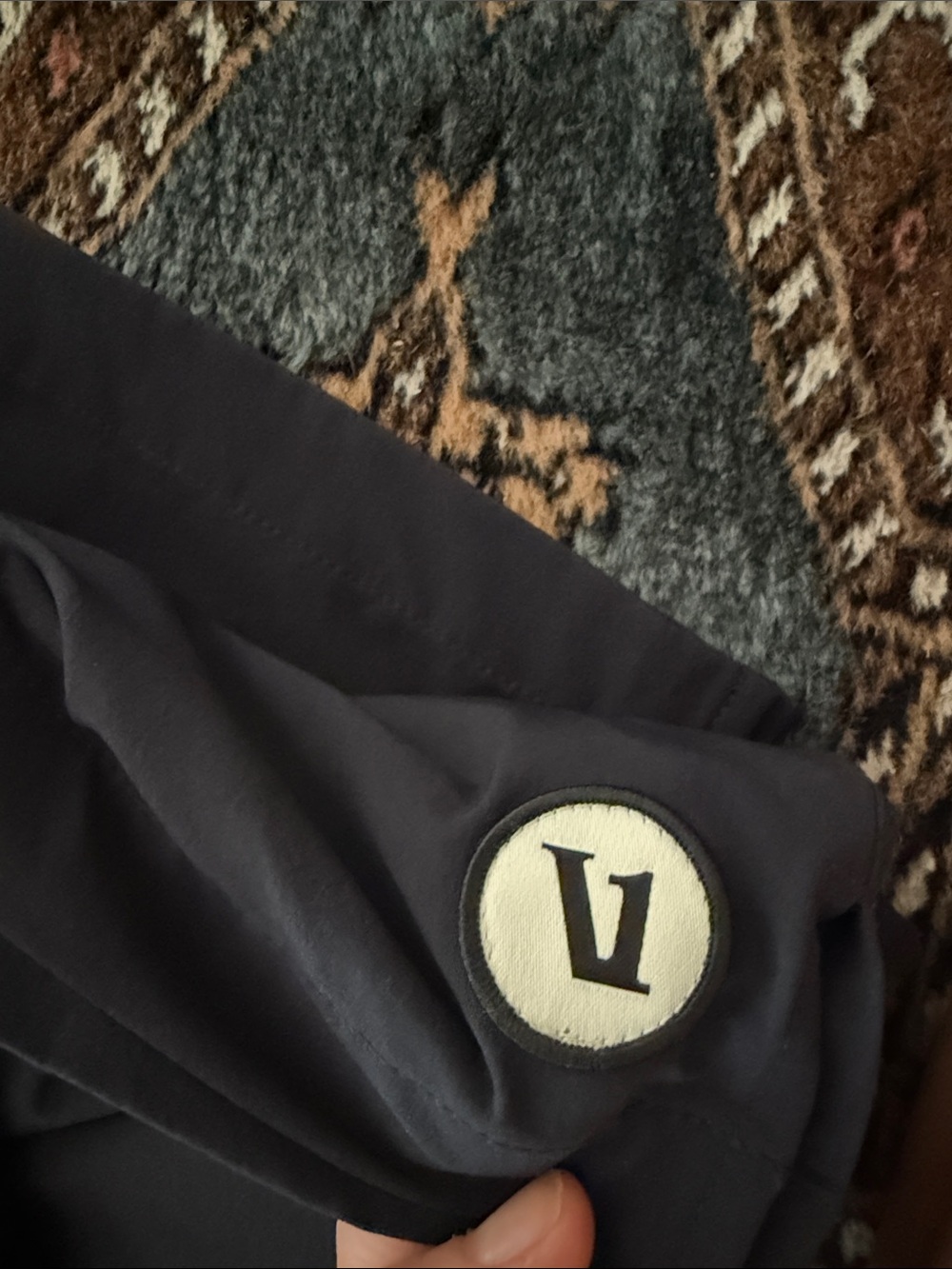 Vuori Women's Navy Athletic Shorts - Picture 2 of 3